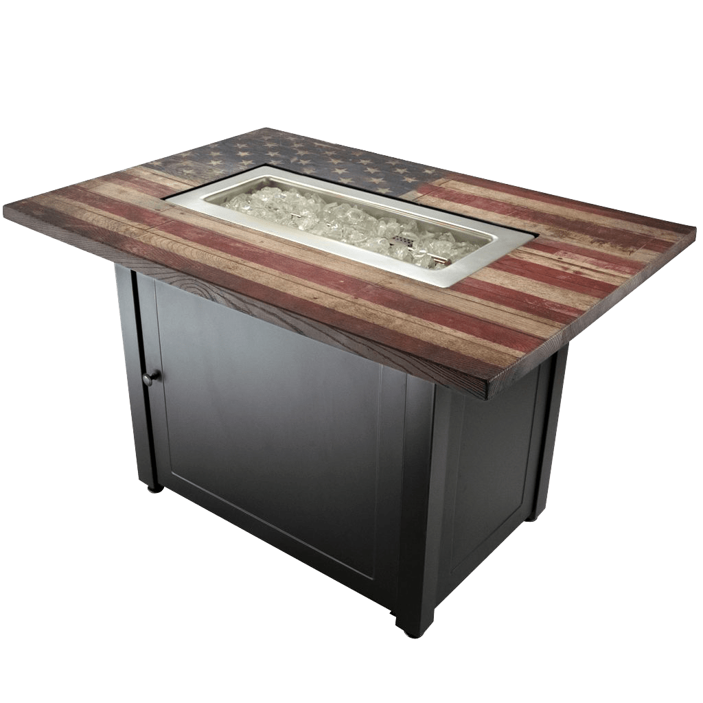 Endless Summer The Americana Rectangular LP Gas Outdoor Fire Pit - w/out Cover