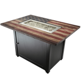 Endless Summer The Americana Rectangular LP Gas Outdoor Fire Pit - w/out Cover