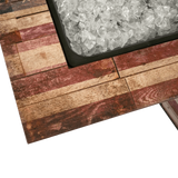 Endless Summer The Liberty Square LP Gas Outdoor Fire Pit - Edge Close-up