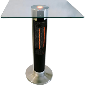Ener-G+ 1500 Watt Electric Patio Heater w/ Glass Top Table