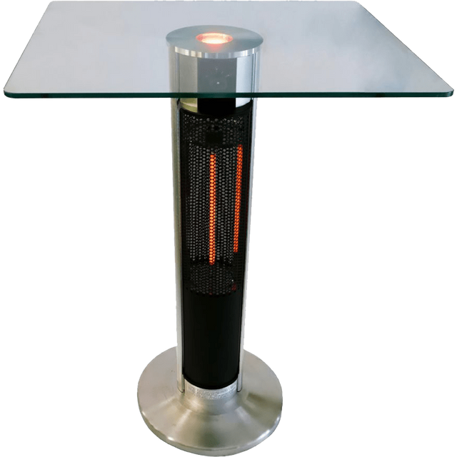 Ener-G+ 1500 Watt Electric Patio Heater w/ Glass Top Table