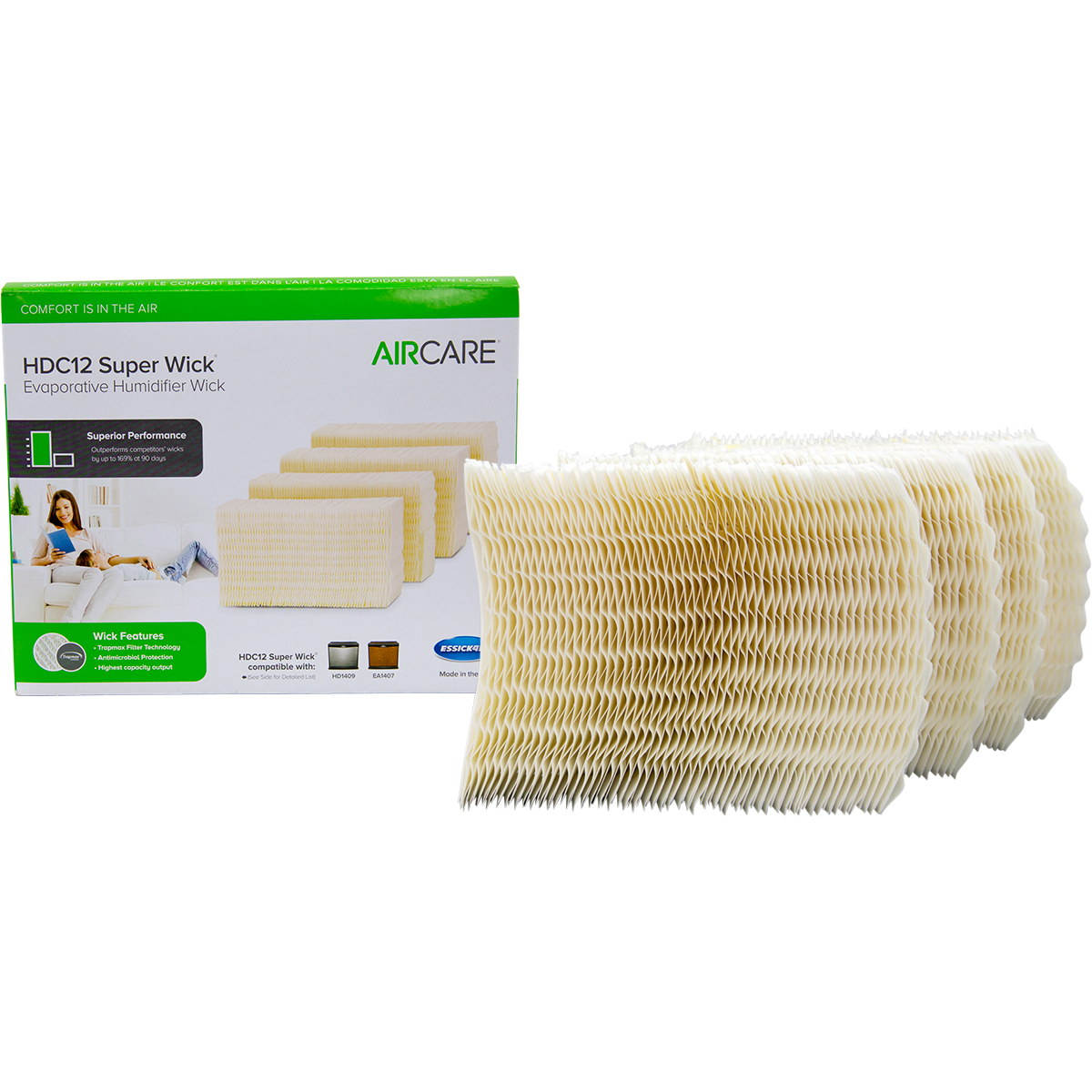Essick Air HDC12 Replacement Humidifier Filters (4-Pack)