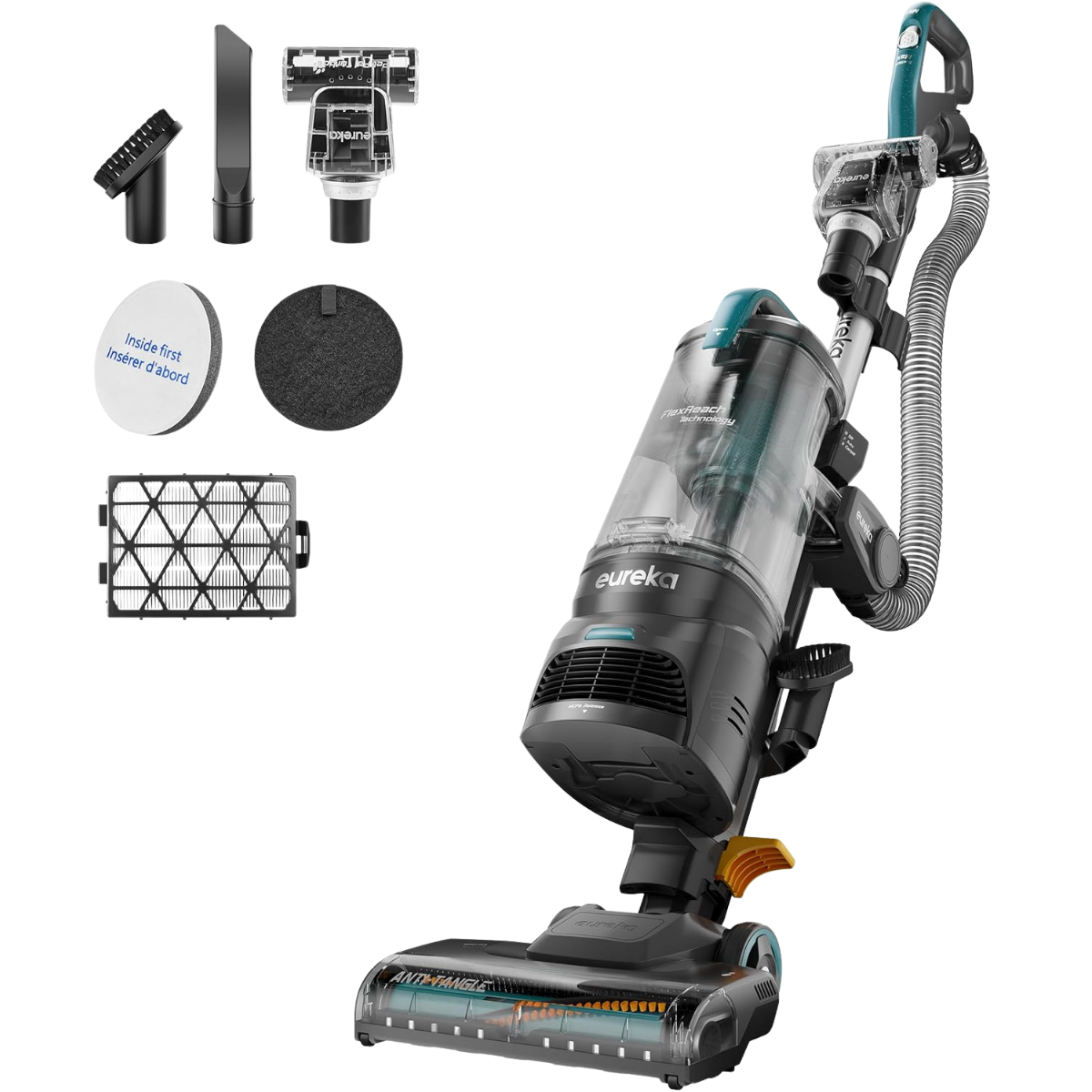 Eureka FlexReach Multi-Surface Upright Vacuum with HEPA Filtration - Attachments