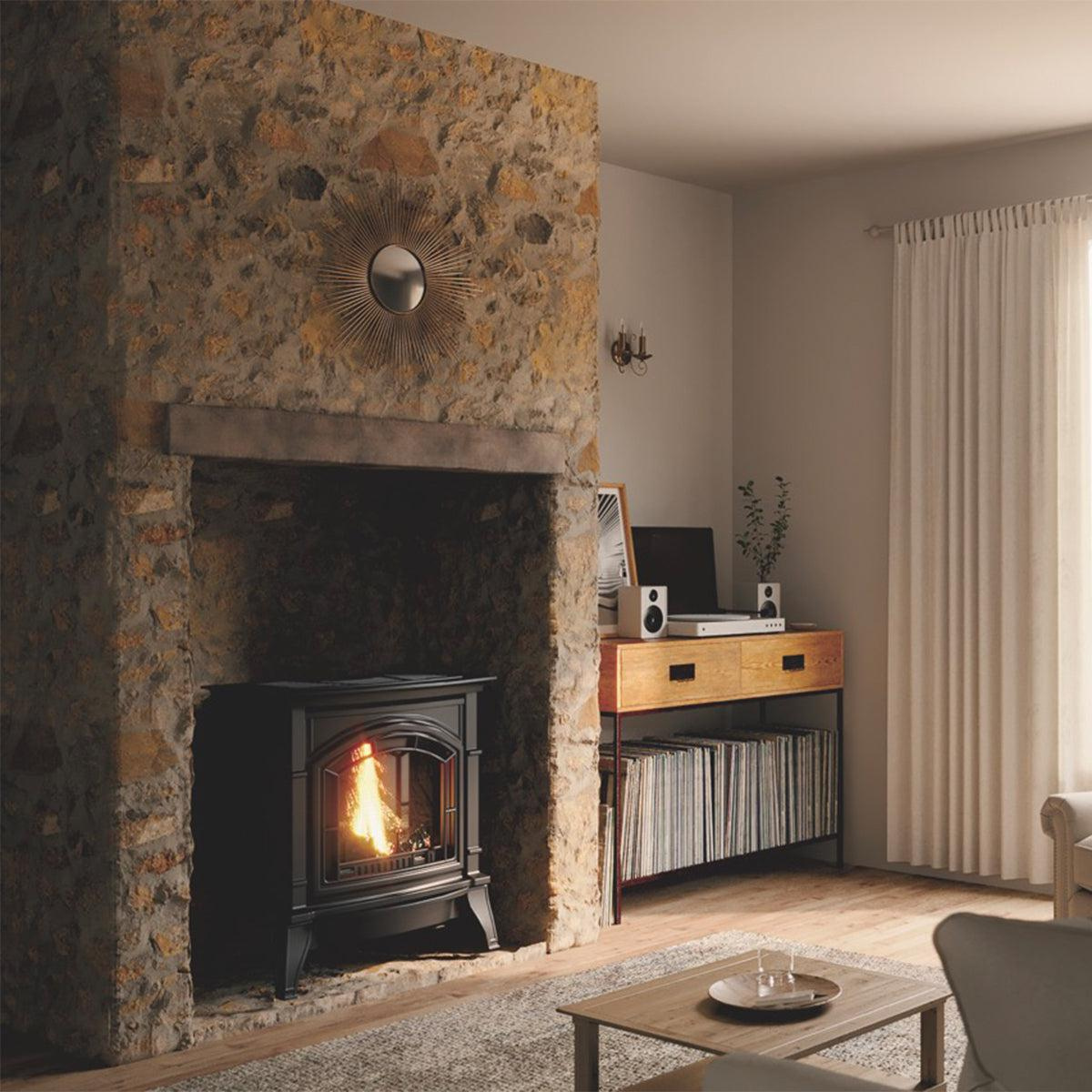 EverWarm Freestanding Vent Free Gas Stove on Legs - Lifestyle