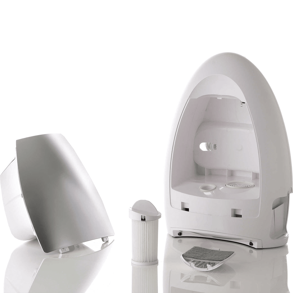 EyeVac Home Touchless Vacuum - Designer White - Components