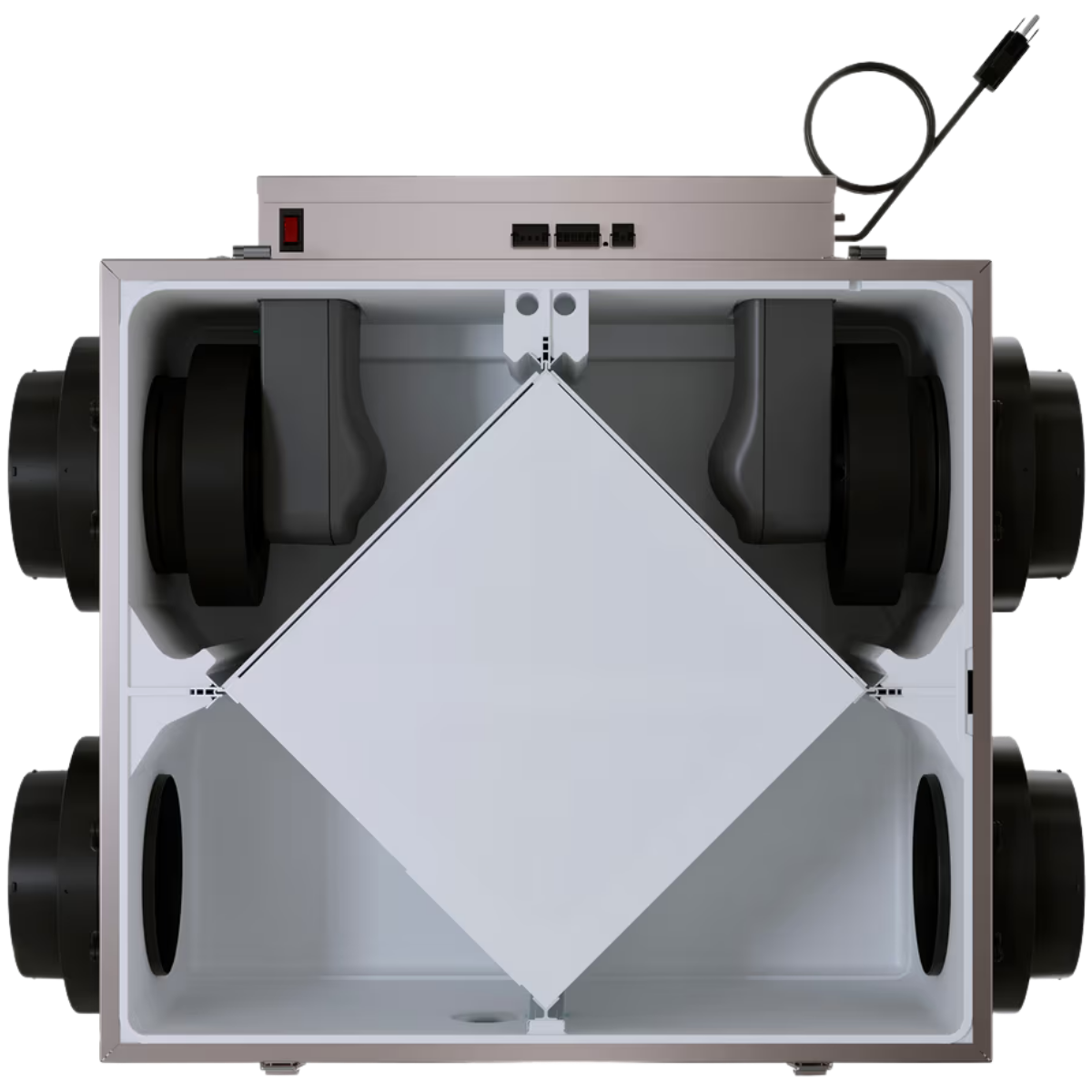 Fantech ATMO 150E - 200H Energy Recovery Ventilator - Cross Section