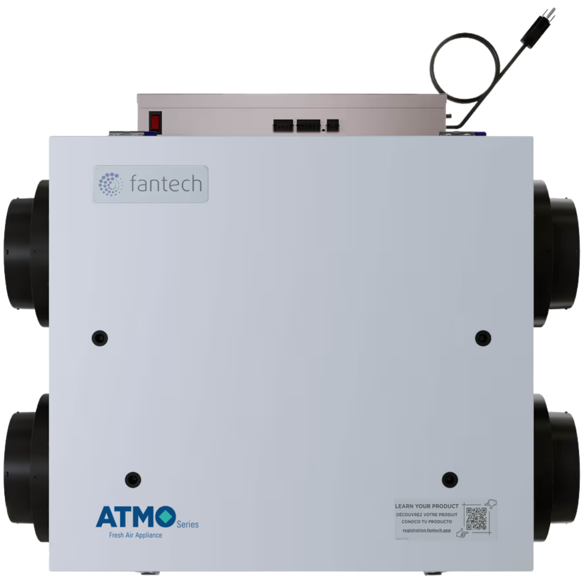 Fantech ATMO 150E - 200H Energy Recovery Ventilator - Side