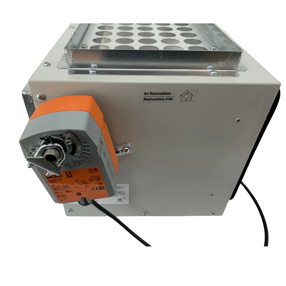 Fantech BPM 0814 3-Way Bypass Damper for Recirculation - Back