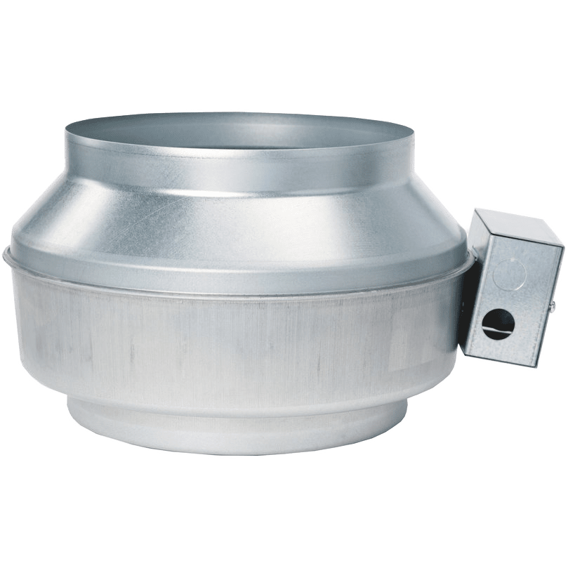 Fantech FG 10 EC 10-Inch Inline Centrifugal Duct Fan w/ EC Motor - Side