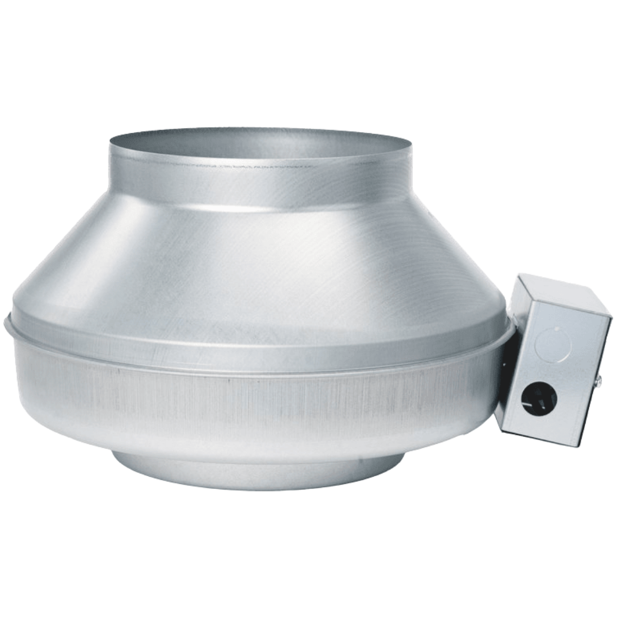 Fantech FG 8 EC 8in. Inline Centrifugal Duct Fan w/ EC Motor - Side
