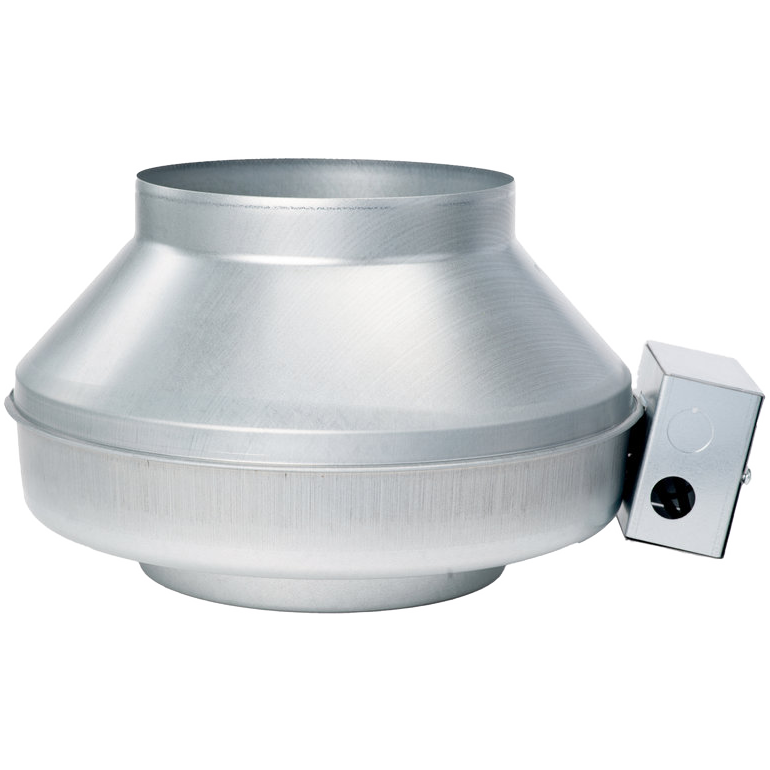 Fantech FG 8 EC 8-Inch Inline Centrifugal Duct Fan w/ EC Motor - Side