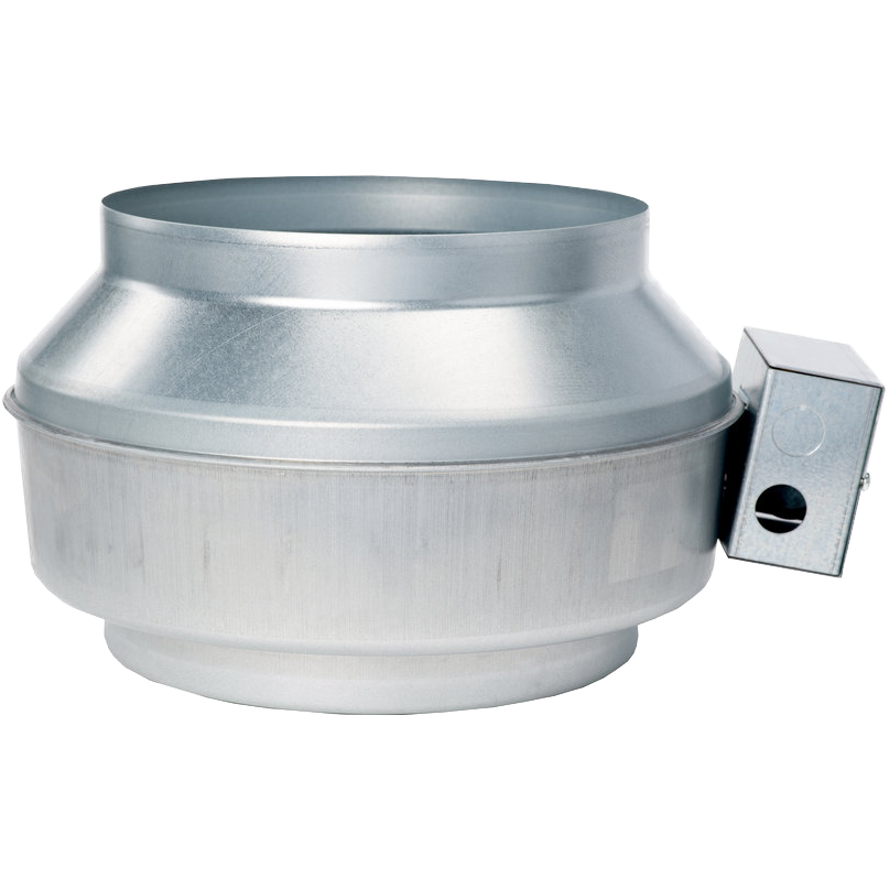 Fantech FG 10 10-Inch Inline Centrifugal Duct Fan - Side