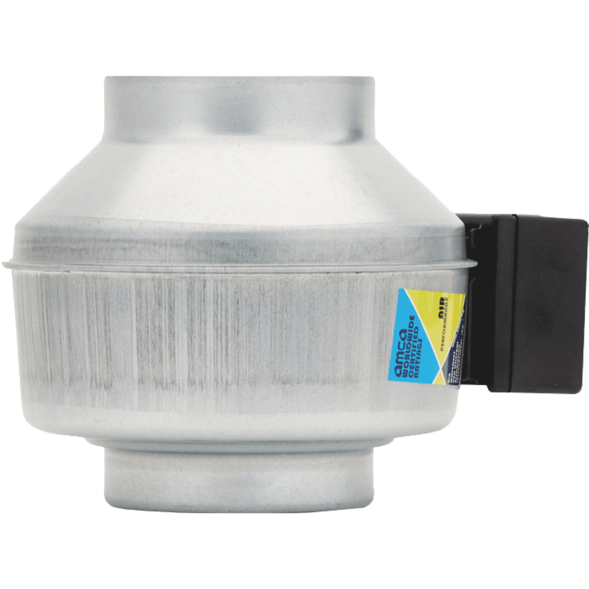 Fantech FG 5 5in. Inline Centrifugal Duct Fan - Side