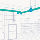 Fantech FG 6 6in. Inline Centrifugal Duct Fan - Diagram