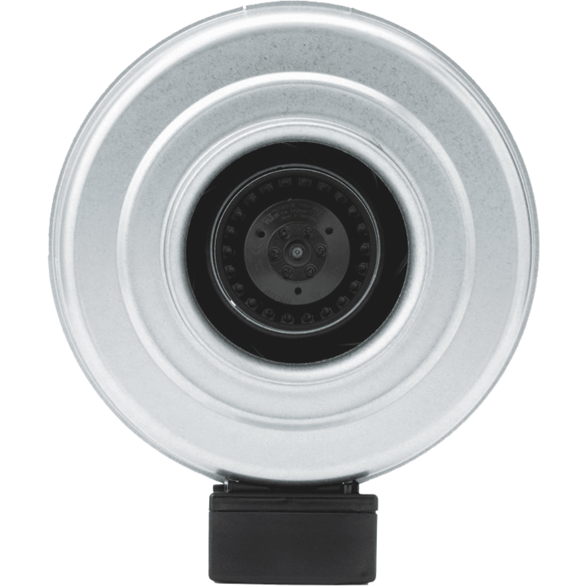 Fantech FG 6 6in. Inline Centrifugal Duct Fan - Front