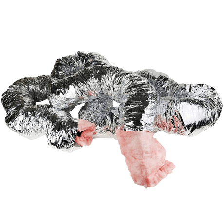 Fantech FIDT Fiberglass Insulated Silver Flex Duct - Full Angle