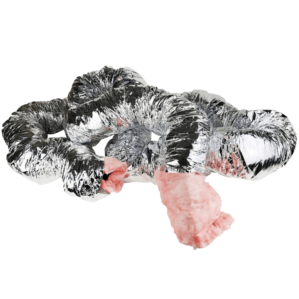 Fantech FIDT Fiberglass Insulated Silver Flex Duct - Full Angle