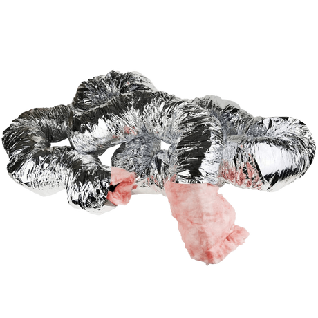Fantech FIDT Fiberglass Insulated Silver Flex Duct - Full Angle