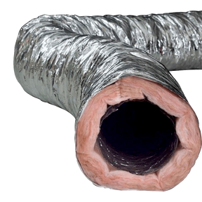 Fantech FIDT10 Fiberglass Insulated Silver Flex Duct - Main