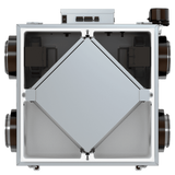 Fantech FIT 120E-M 127 CFM Low Profile Mirrored Energy Recovery Ventilator w/ Shut-off Damper - Back