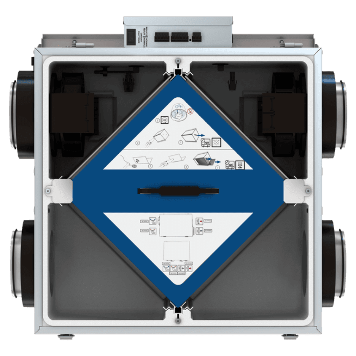 Fantech FIT 120E Series Low Profile Energy Recovery Ventilator - Back