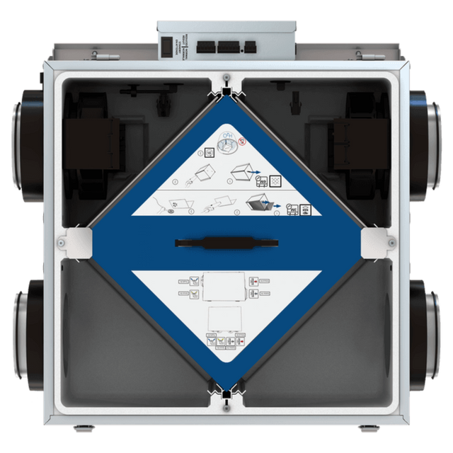 Fantech FIT 120E Series Low Profile Energy Recovery Ventilator - Back