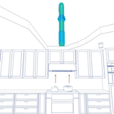 Fantech FKD 12 12in. Mixed Flow Inline Duct Fan - Diagram