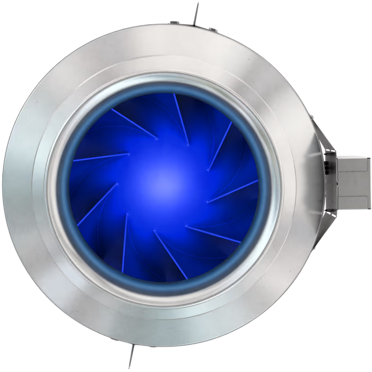 Fantech FKD 16 16in. Mixed Flow Inline Duct Fan Small - Front