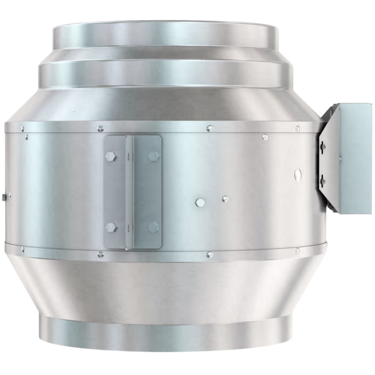 Fantech FKD 16 16in. Mixed Flow Inline Duct Fan Small - Side