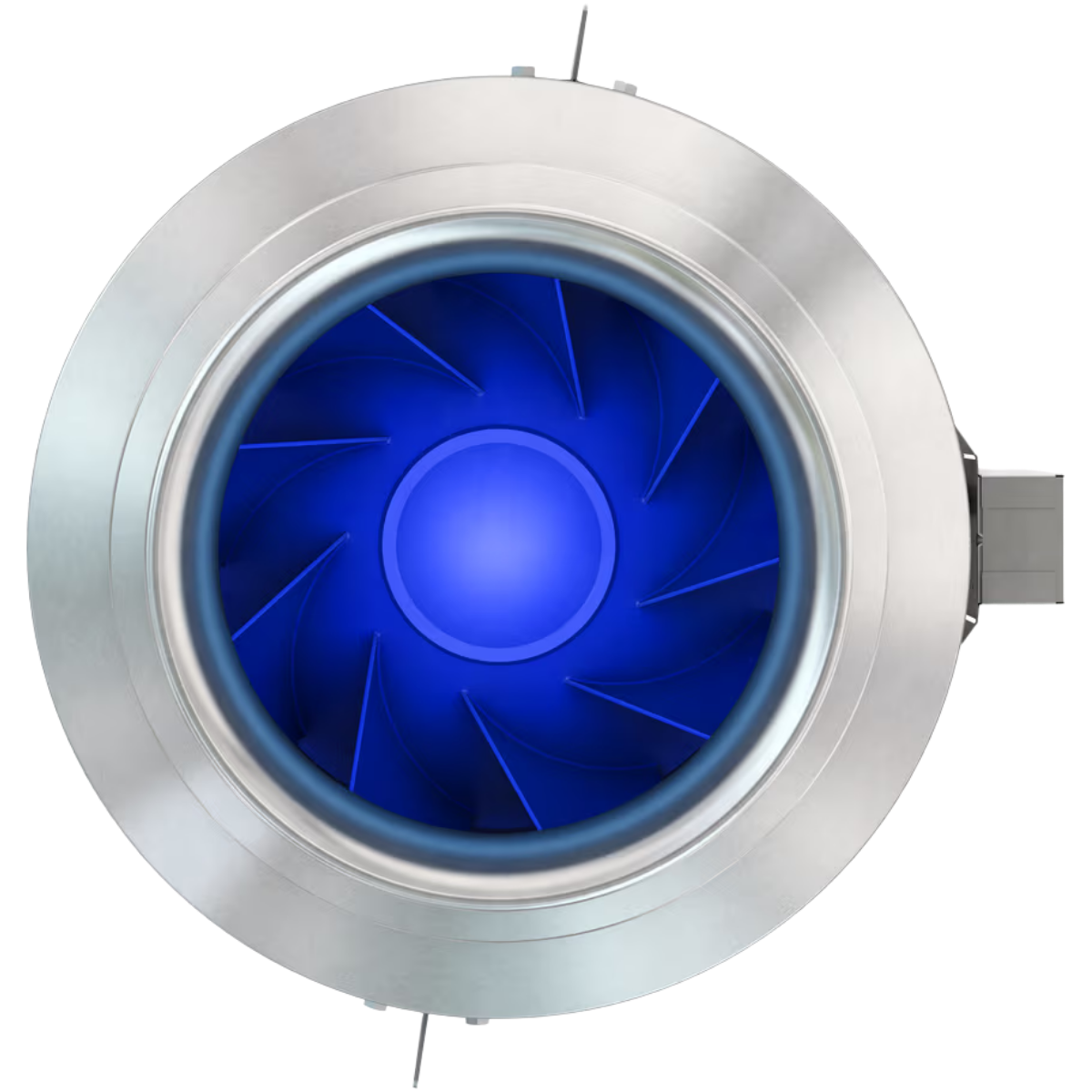 Fantech FKD 16 16in. Mixed Flow Inline Duct Fan XL - Front