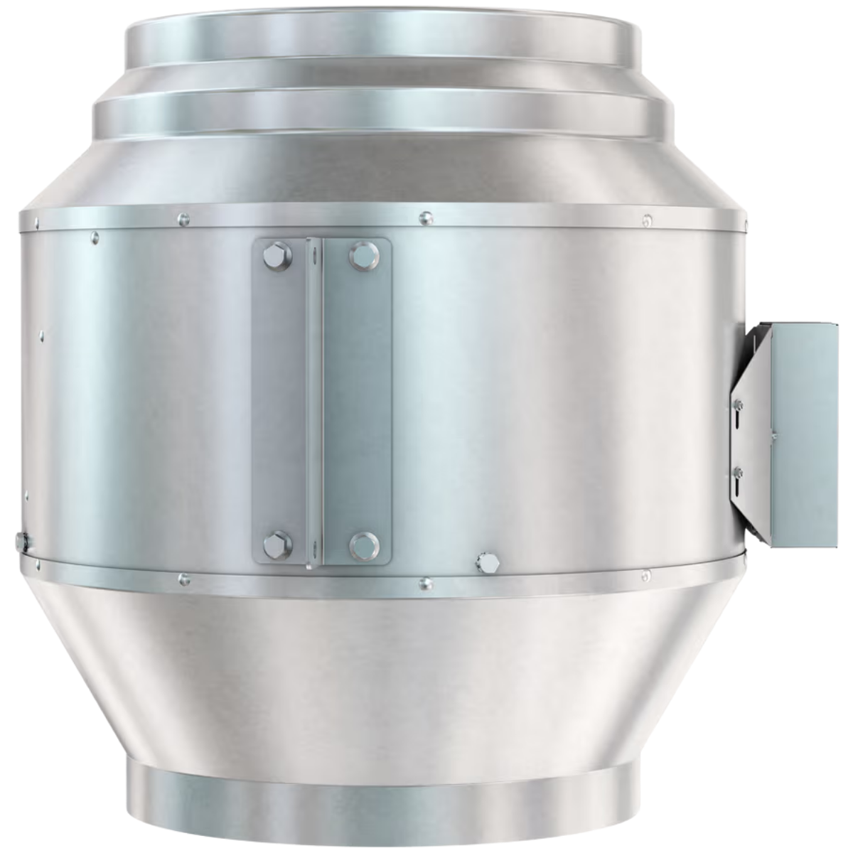 Fantech FKD 16 16in. Mixed Flow Inline Duct Fan XL - Side