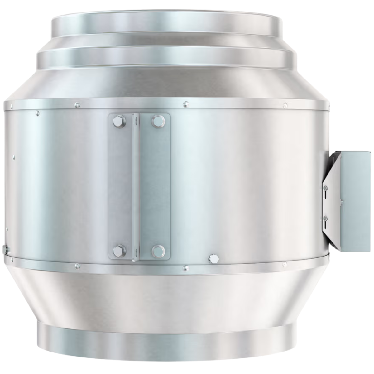 Fantech FKD 18 18in. Mixed Flow Inline Duct Fan Small - Side