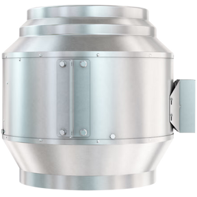 Fantech FKD 18 18in. Mixed Flow Inline Duct Fan Small - Side