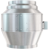 Fantech FKD 18 18in. Mixed Flow Inline Duct Fan XL - Side