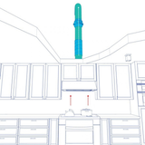 Fantech FKD 8 XL 8in. Mixed Flow Inline Duct Fan - Diagram