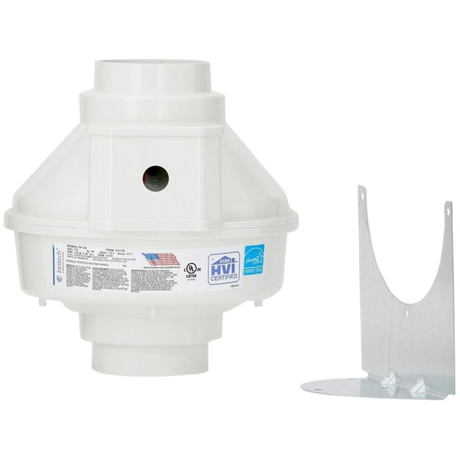 Fantech FR Series 4-in. Inline Centrifugal Fan - w/ Accessory