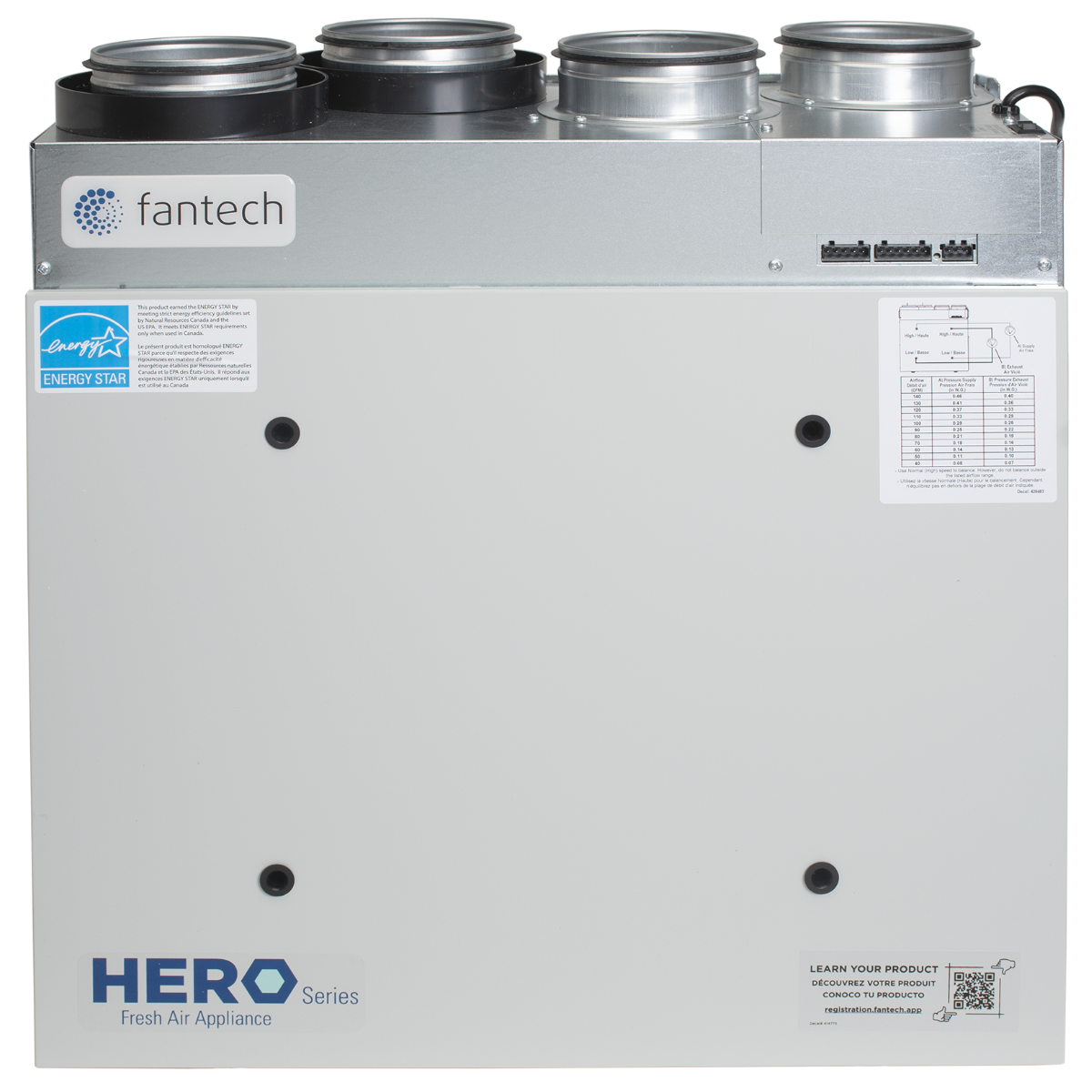 Fantech HERO 100E 102 CFM ERV - Main
