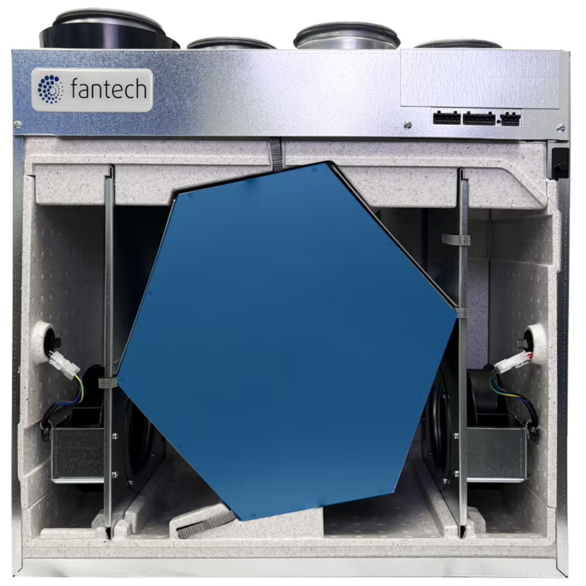 Fantech HERO 120E-EC 112 CFM Energy Recovery Ventilator - Inside
