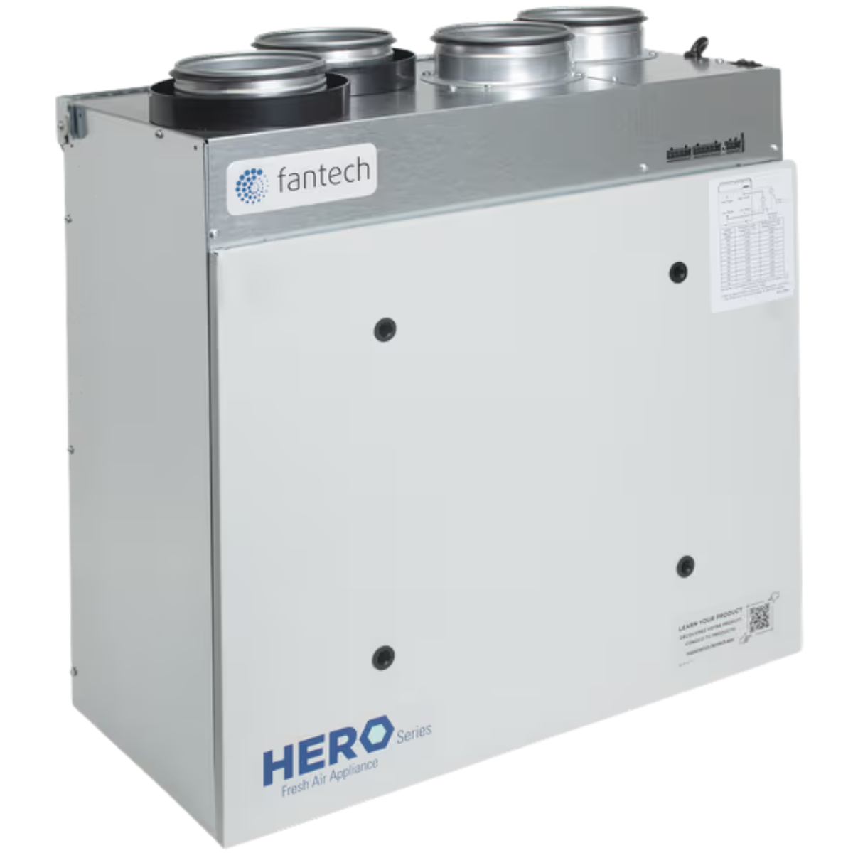 Fantech HERO 120E-EC 112 CFM Energy Recovery Ventilator - Main