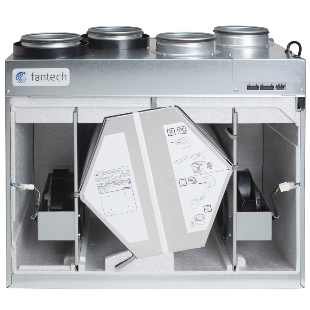 Fantech HERO 120H 119 CFM Heat Recovery Ventilator - Angle 1