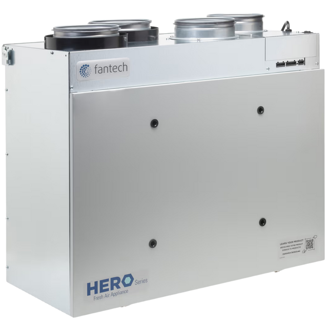 Fantech HERO 140E-160E-EC Energy Recovery Ventilator - Main