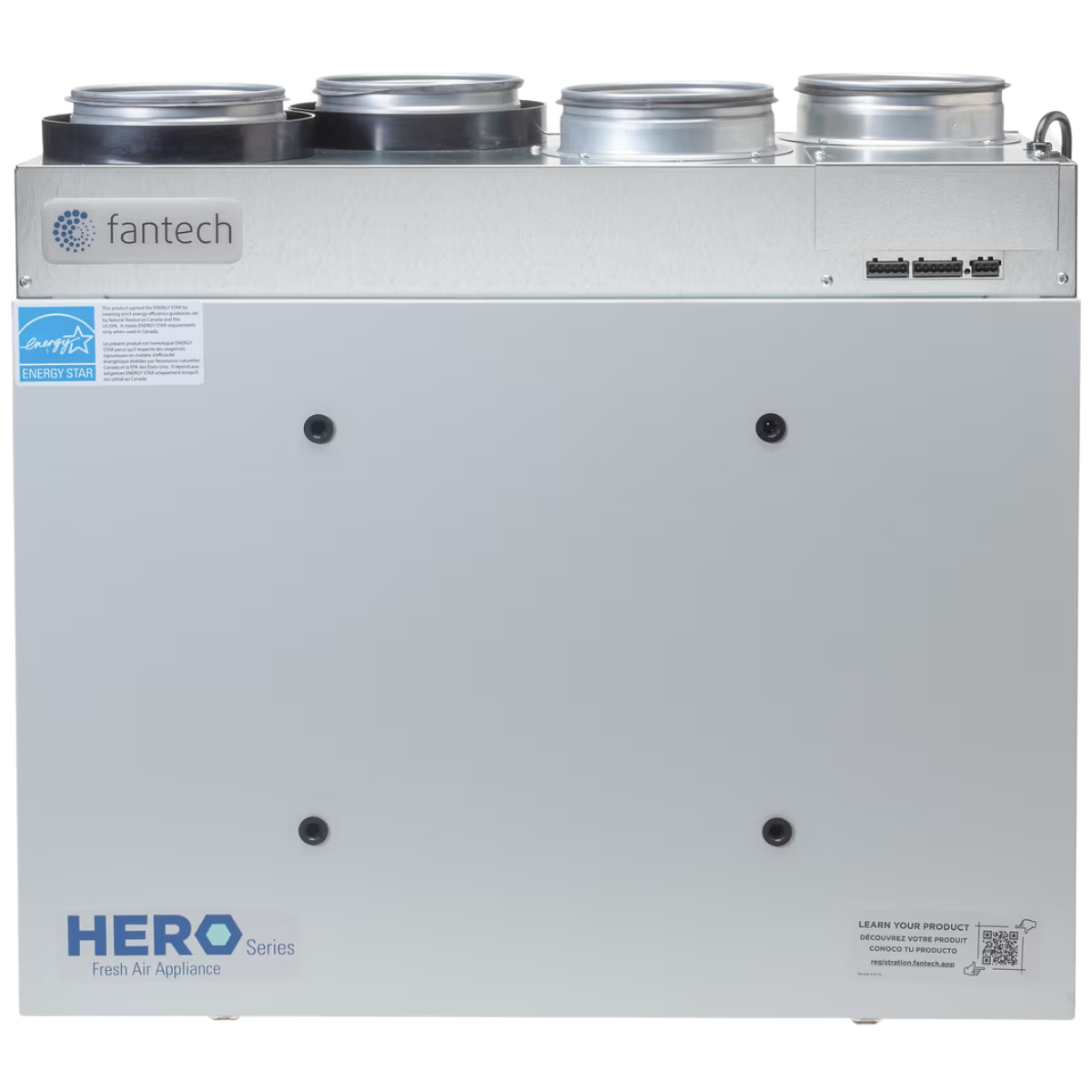 Fantech HERO 150H 161 CFM Heat Recovery Ventilator - Front
