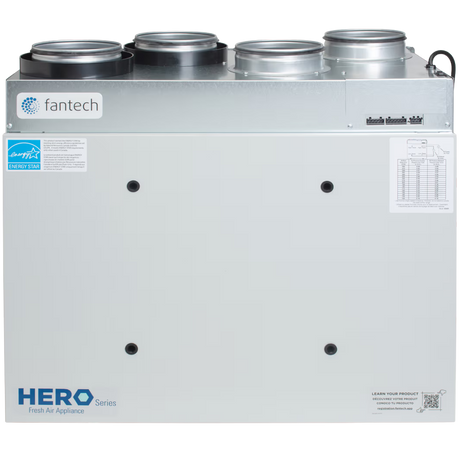 Fantech HERO 200H 218 CFM Heat Recovery Ventilator - Front