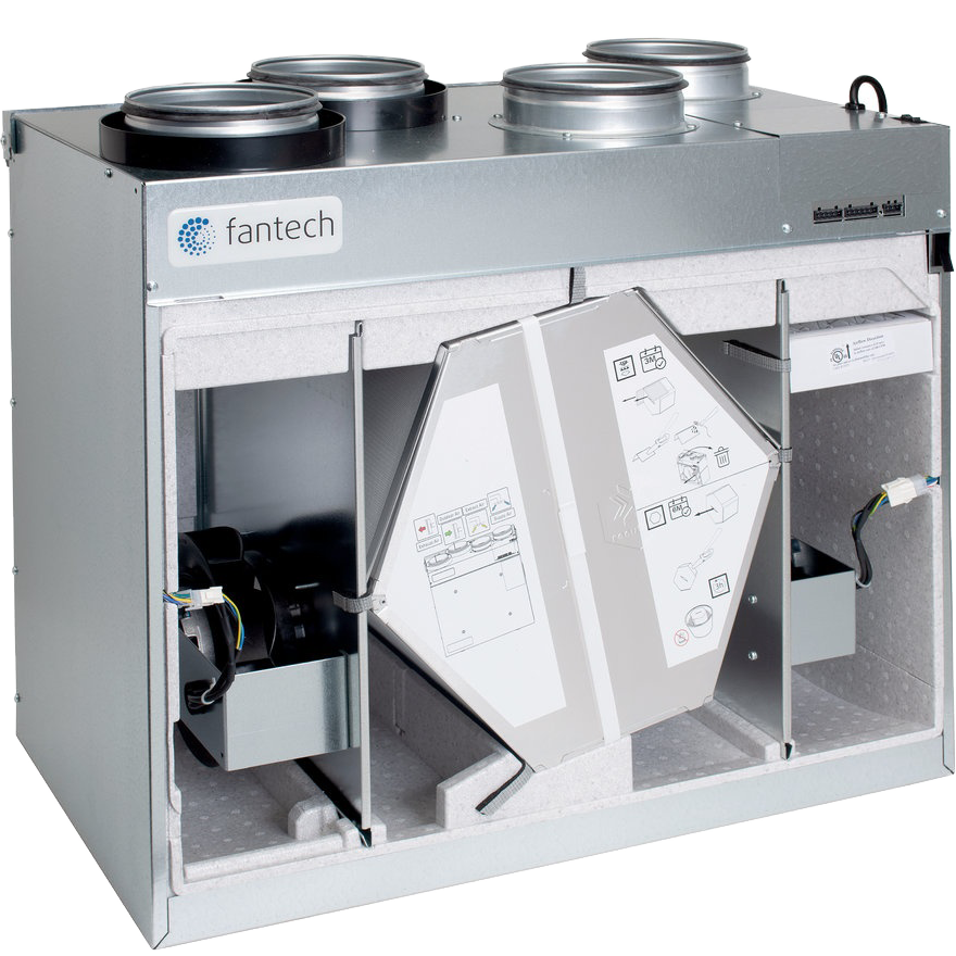 Fantech HERO 250H-EC Heat Recovery Ventilator - Cross-Section