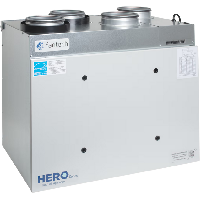 Fantech HERO 250H-EC 263 CFM Heat Recovery Ventilator w/EC Motor - Main