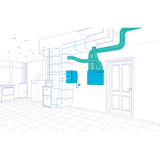 Fantech HERO Energy Recovery Ventilator - Mechanical Room Layout 1