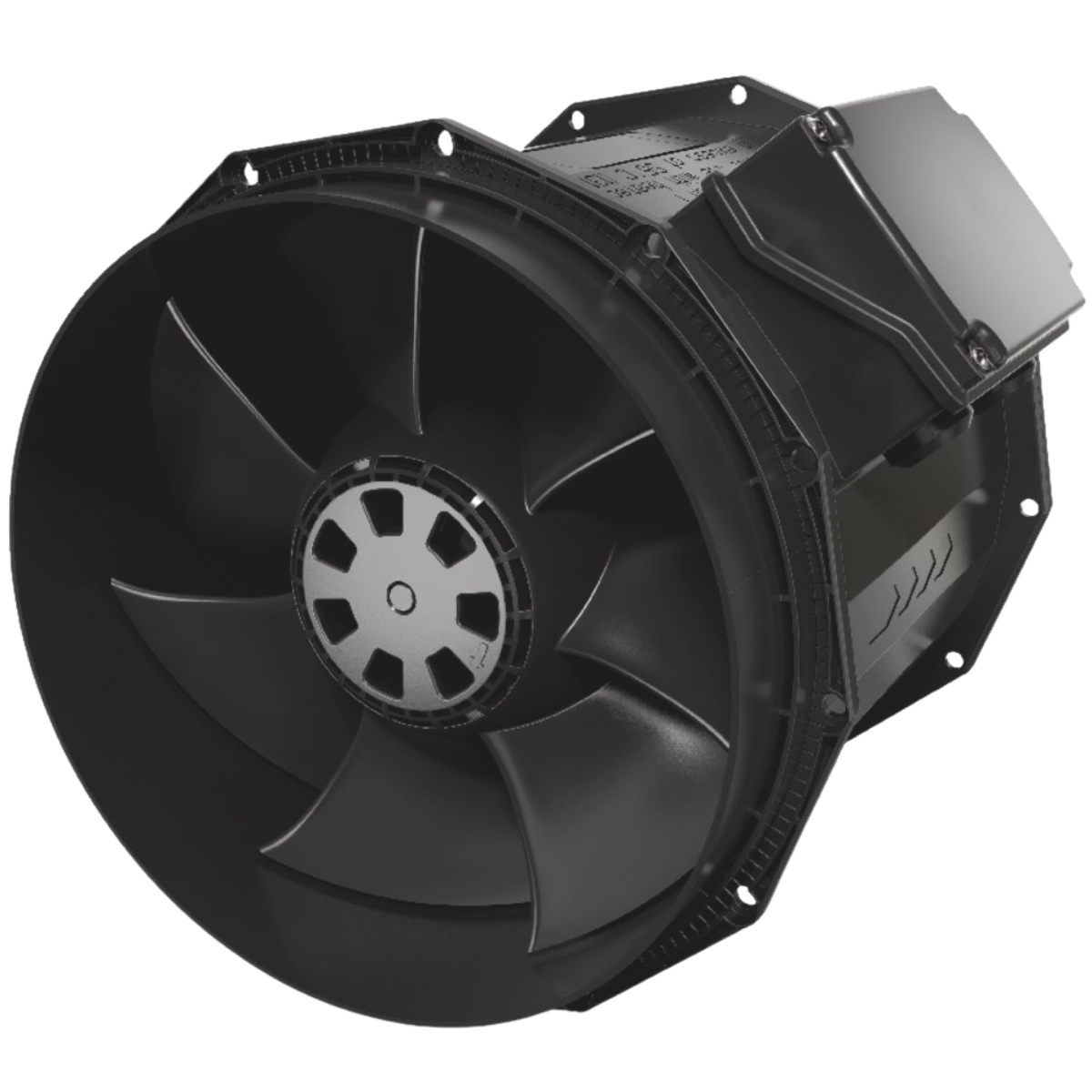 Fantech prioAIR Inline Duct Fan w/ EC Motor - Angle
