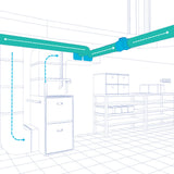Fantech prioAIR Inline Duct Fan - Graphic