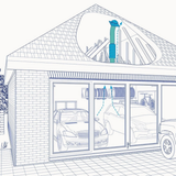 Fantech RE Series Roof Mount Centrifugal Duct Fan - Diagram