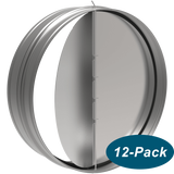 Fantech RSK10 10-Inch Duct Backdraft Damper - 12 Pack